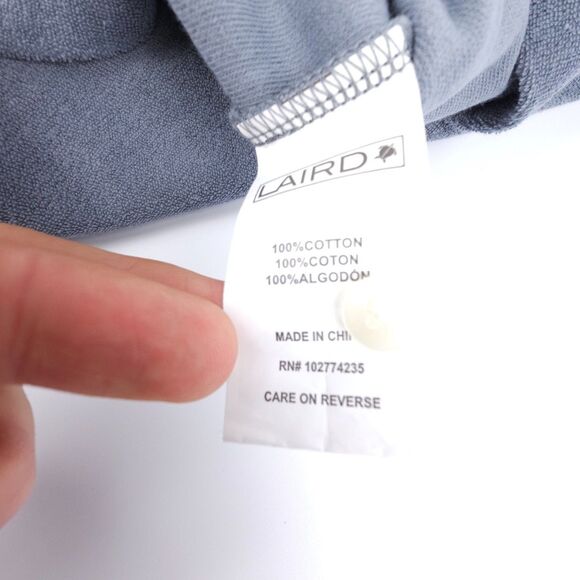 NWT LAIRD French Terry Pool Polo Shirt The Terrapin Blue Tennis Golf Athleisure - Picture 6 of 6